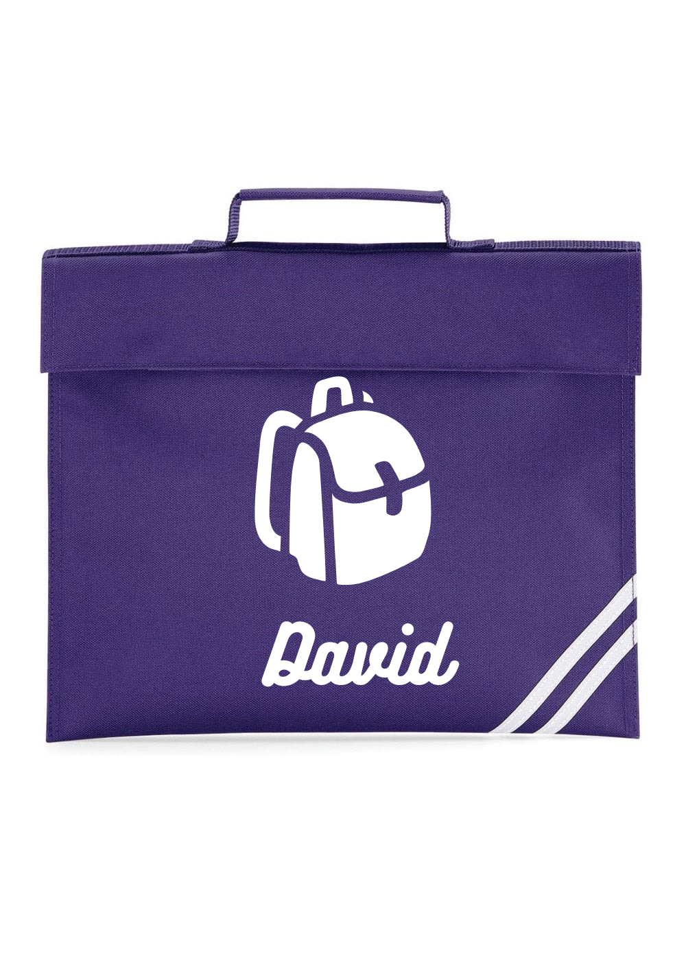 Purple - Custom named Book Bag