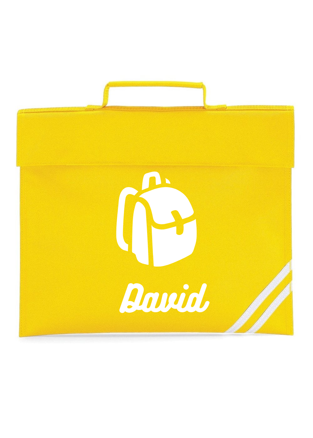 Yellow - Custom named Book Bag