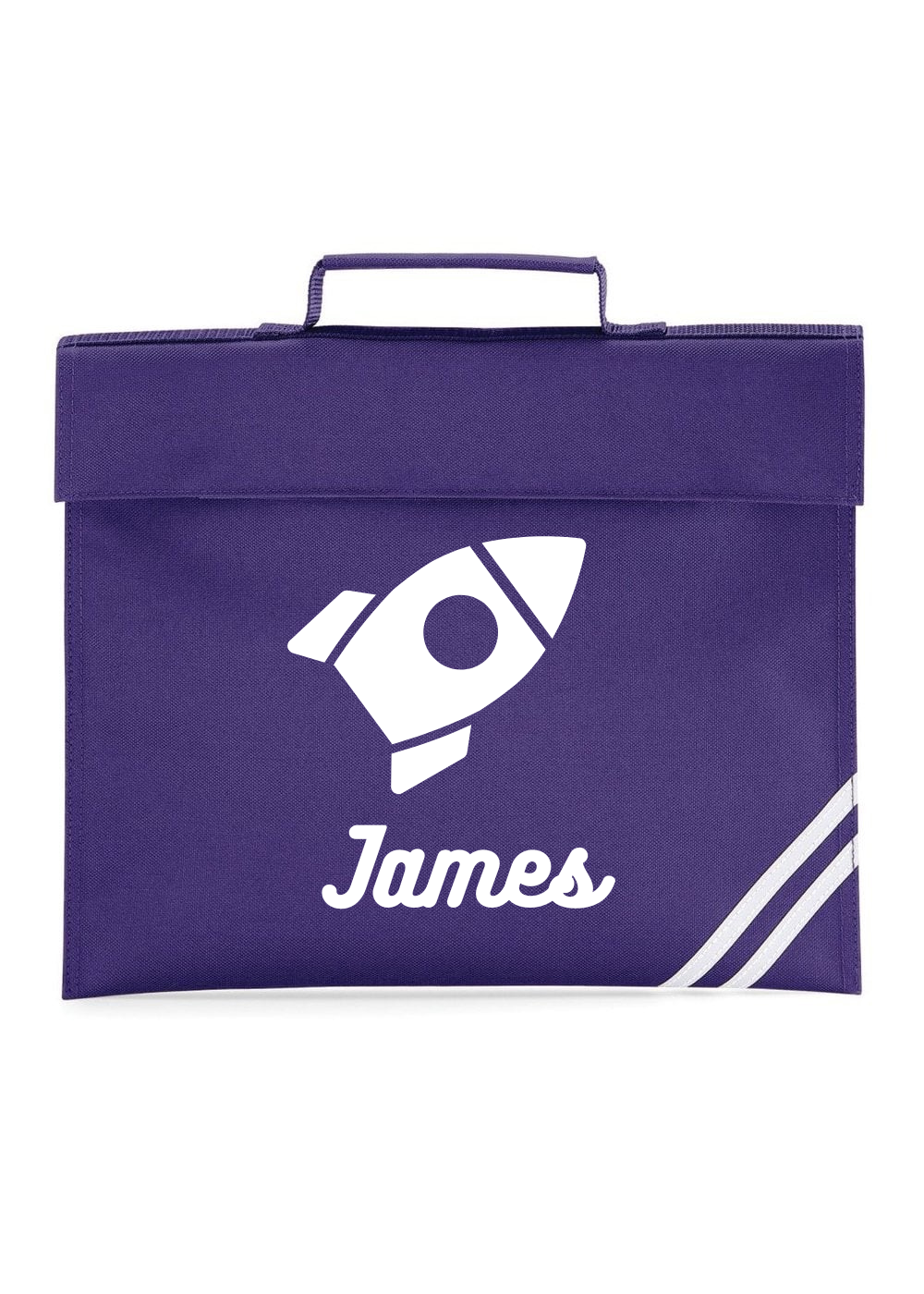 Purple - Custom named Book Bag