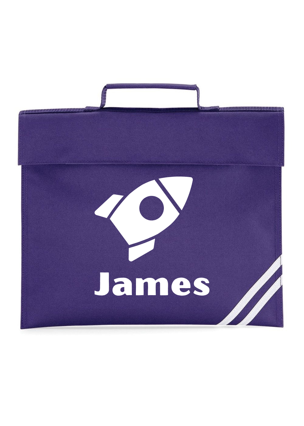 Purple - Custom named Book Bag