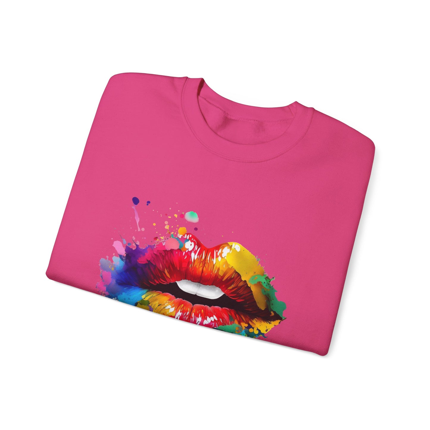 Unisex - Colourful lip Sweatshirt