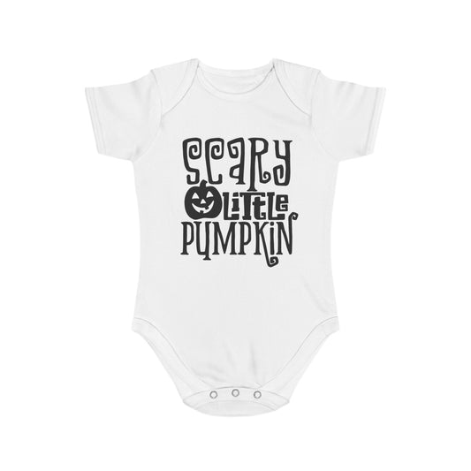 'Scary little pumpkin' Halloween Baby Bodysuit