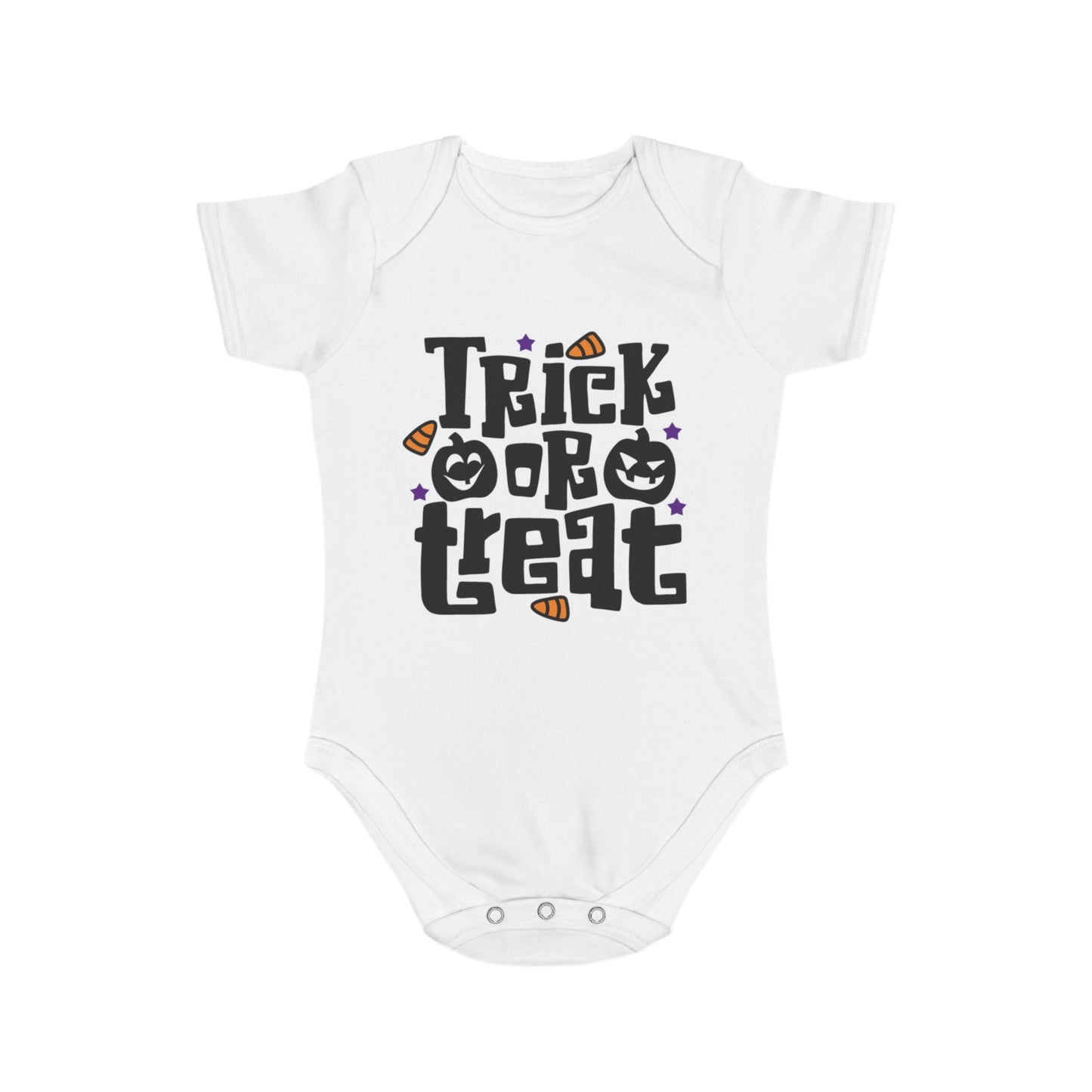 'Trick or Treat' Halloween Baby Bodysuits