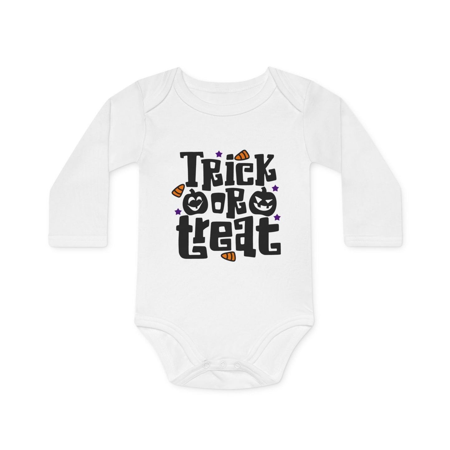 'Trick or Treat' Halloween Baby Bodysuits