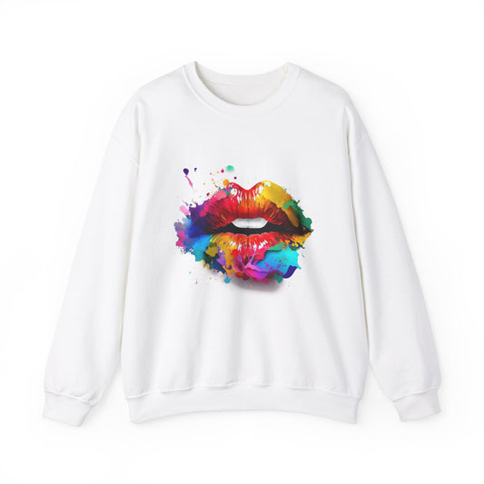 Unisex - Colourful lip Sweatshirt