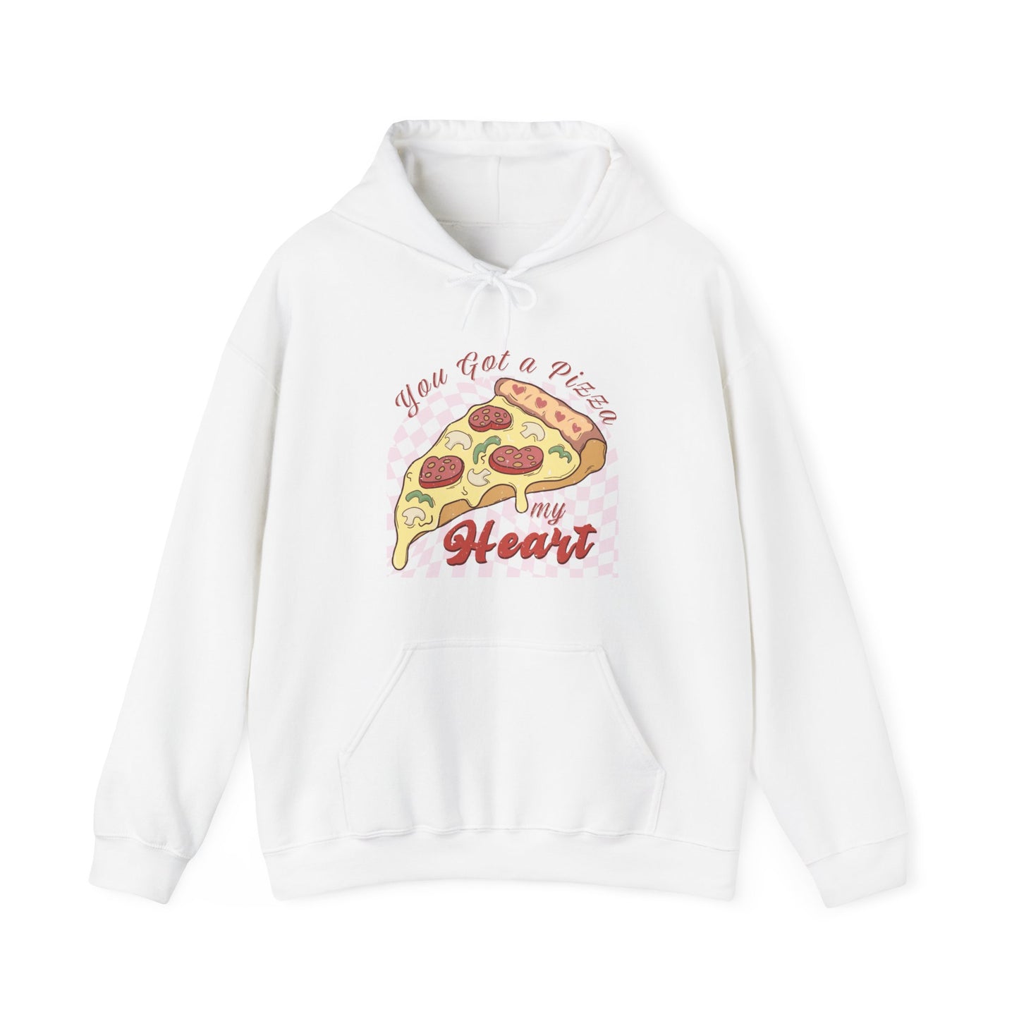 Unisexe - Sweat à capuche 'Tu as une pizza mon cœur'