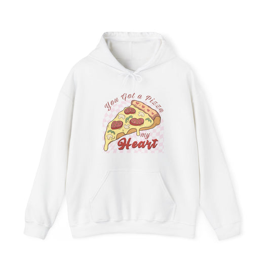 Unisexe - Sweat à capuche 'Tu as une pizza mon cœur'