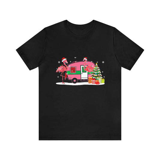 Unisex - Pink Christmas Flamingos