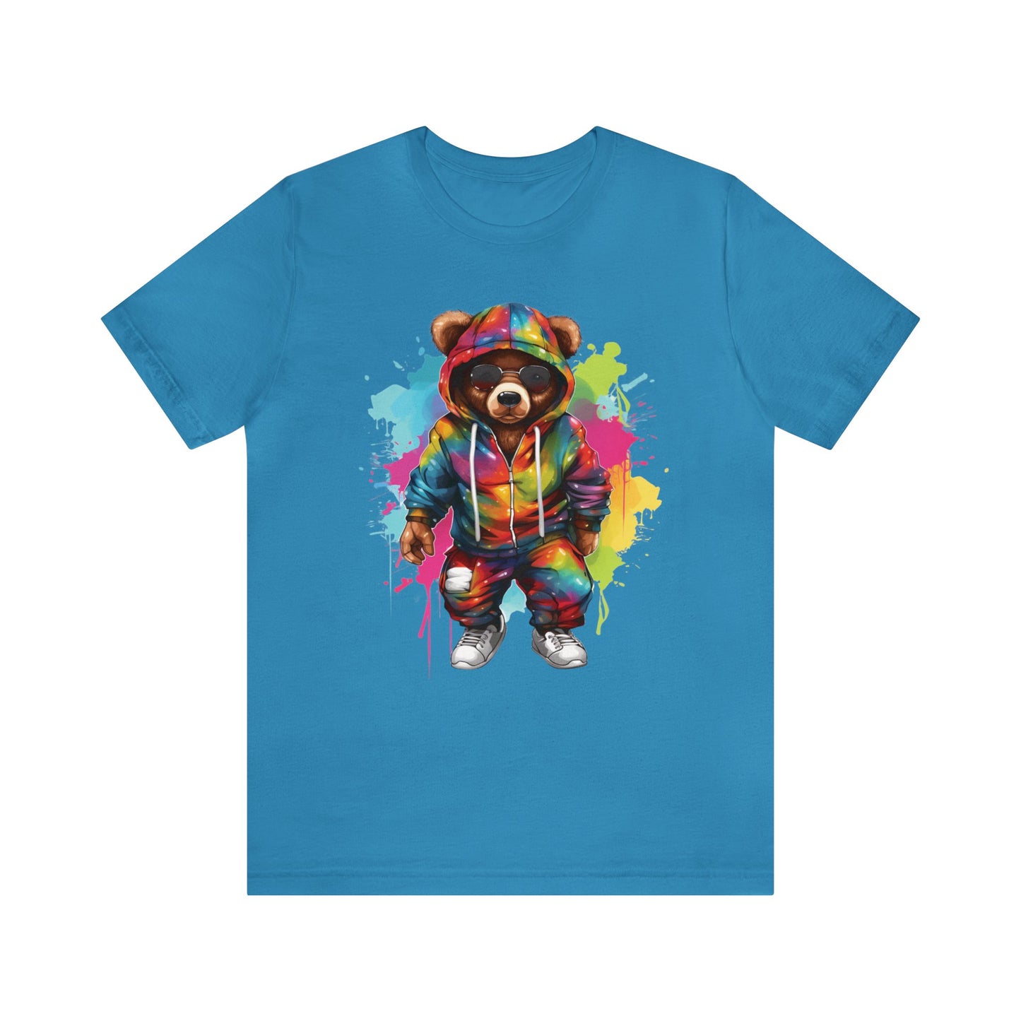 Unisex - Short-Sleeved t-shirt Colourful Teddybear