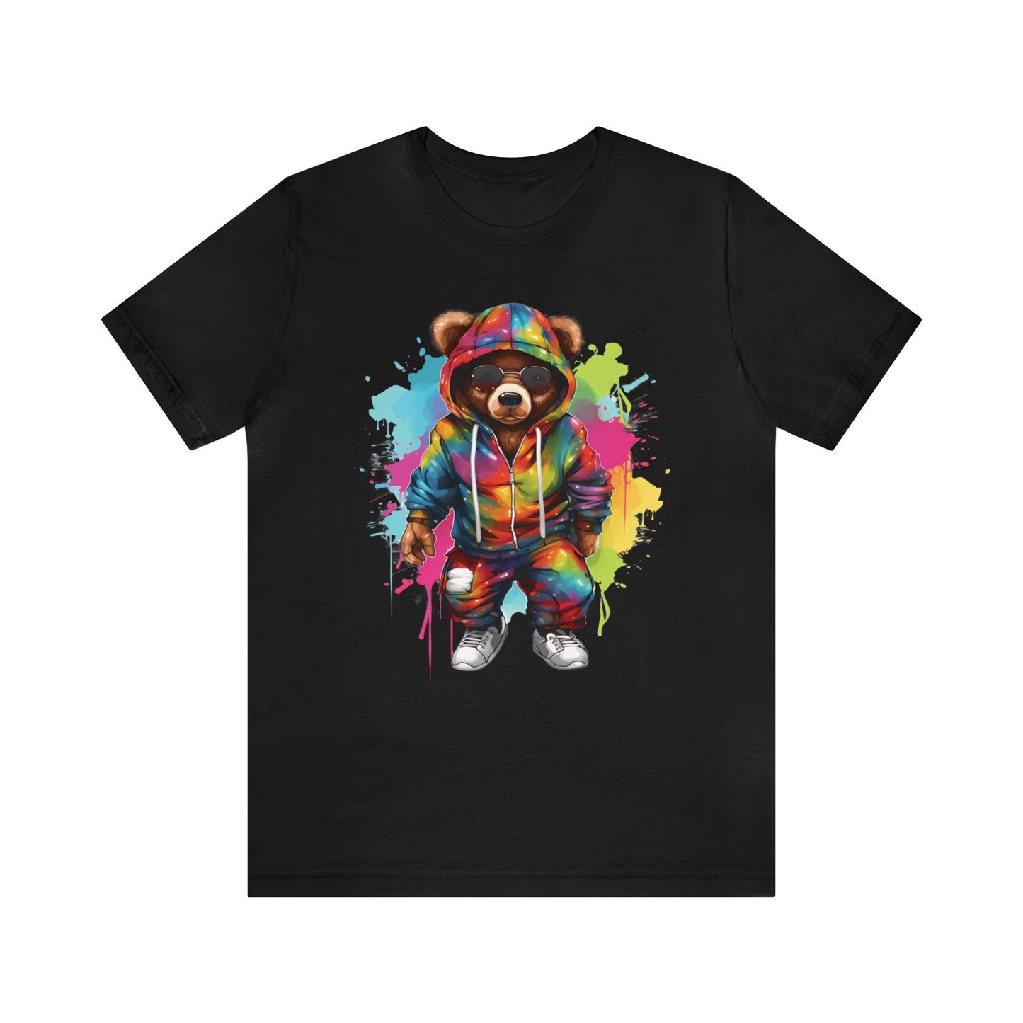 Unisexe - T-shirt manches courtes Ours en peluche coloré