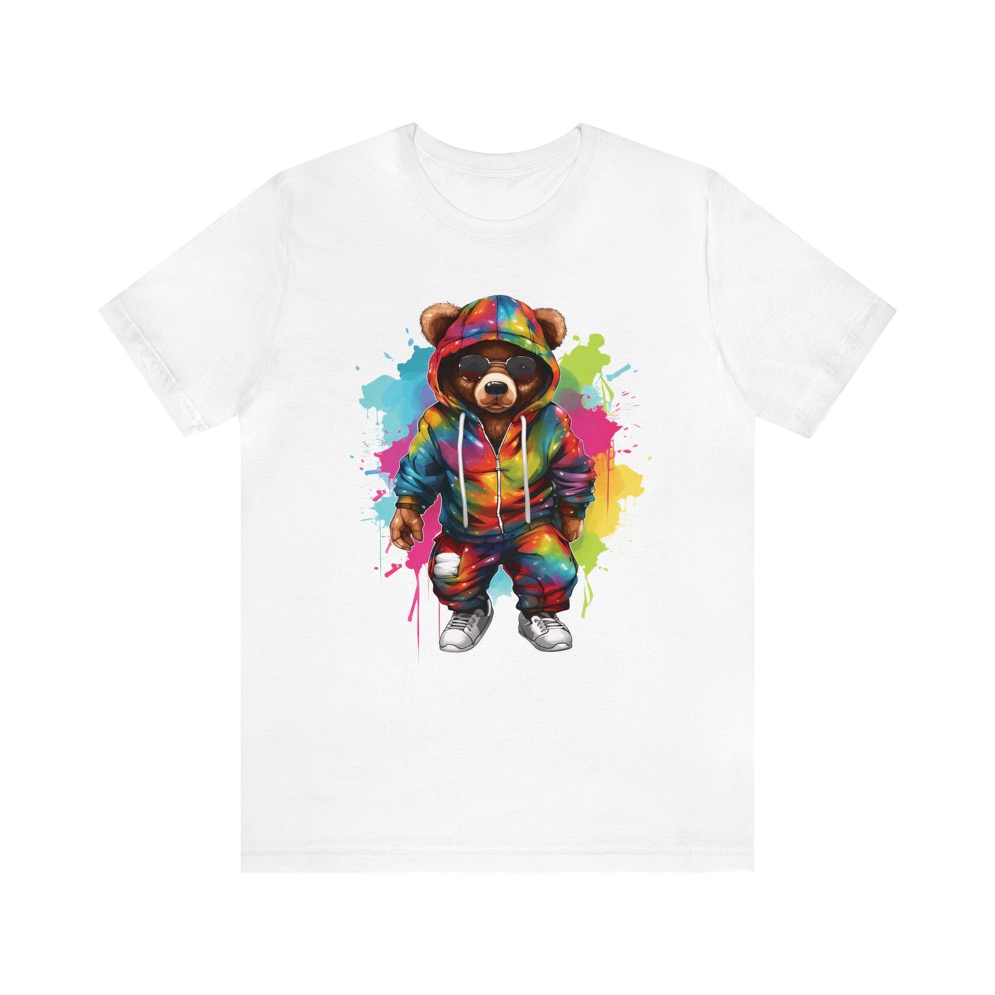 Unisexe - T-shirt manches courtes Ours en peluche coloré