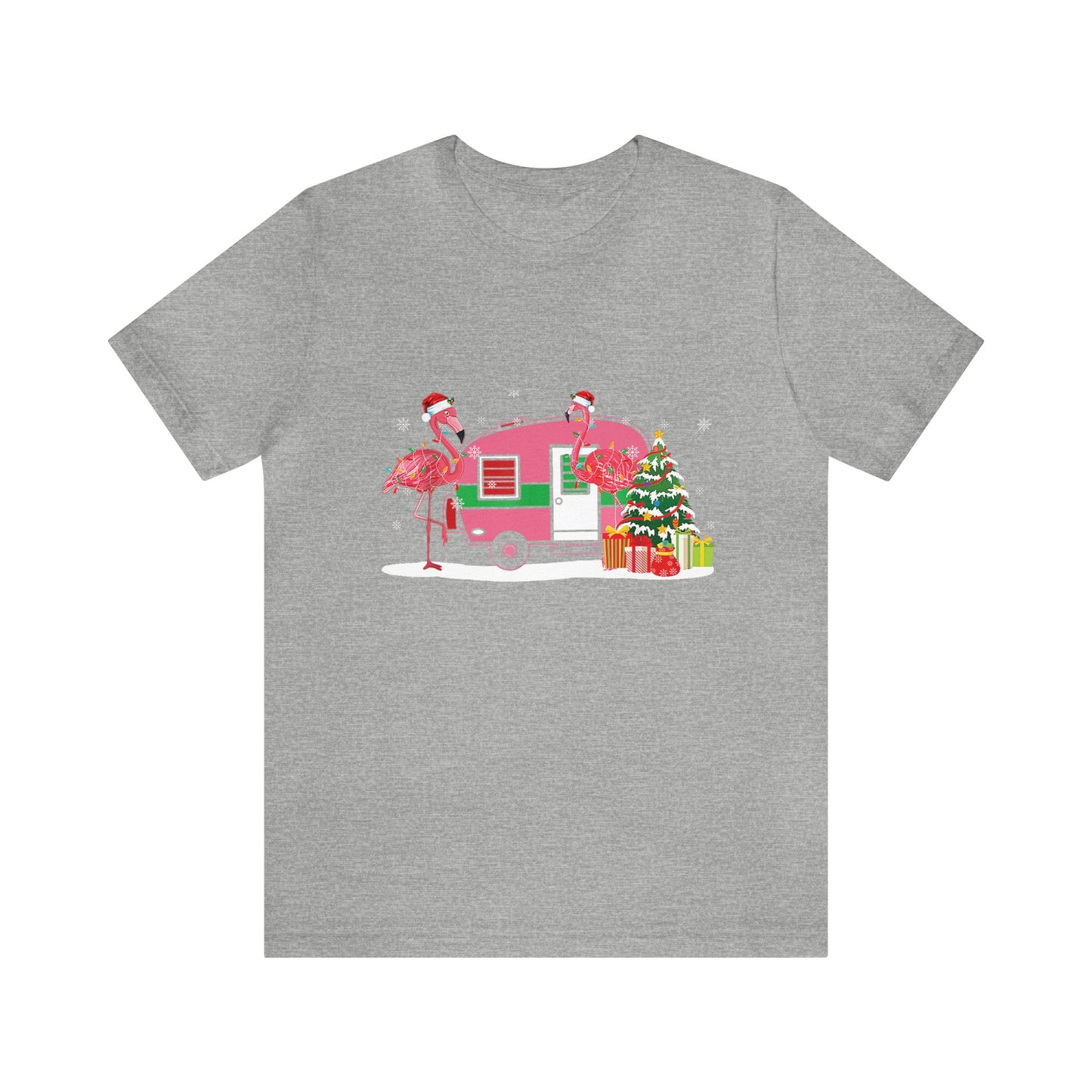 Unisex - Pink Christmas Flamingos