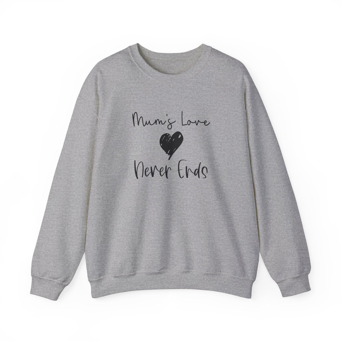 Sweat-shirt pour la fête des mères « L'amour de maman ne finit jamais »