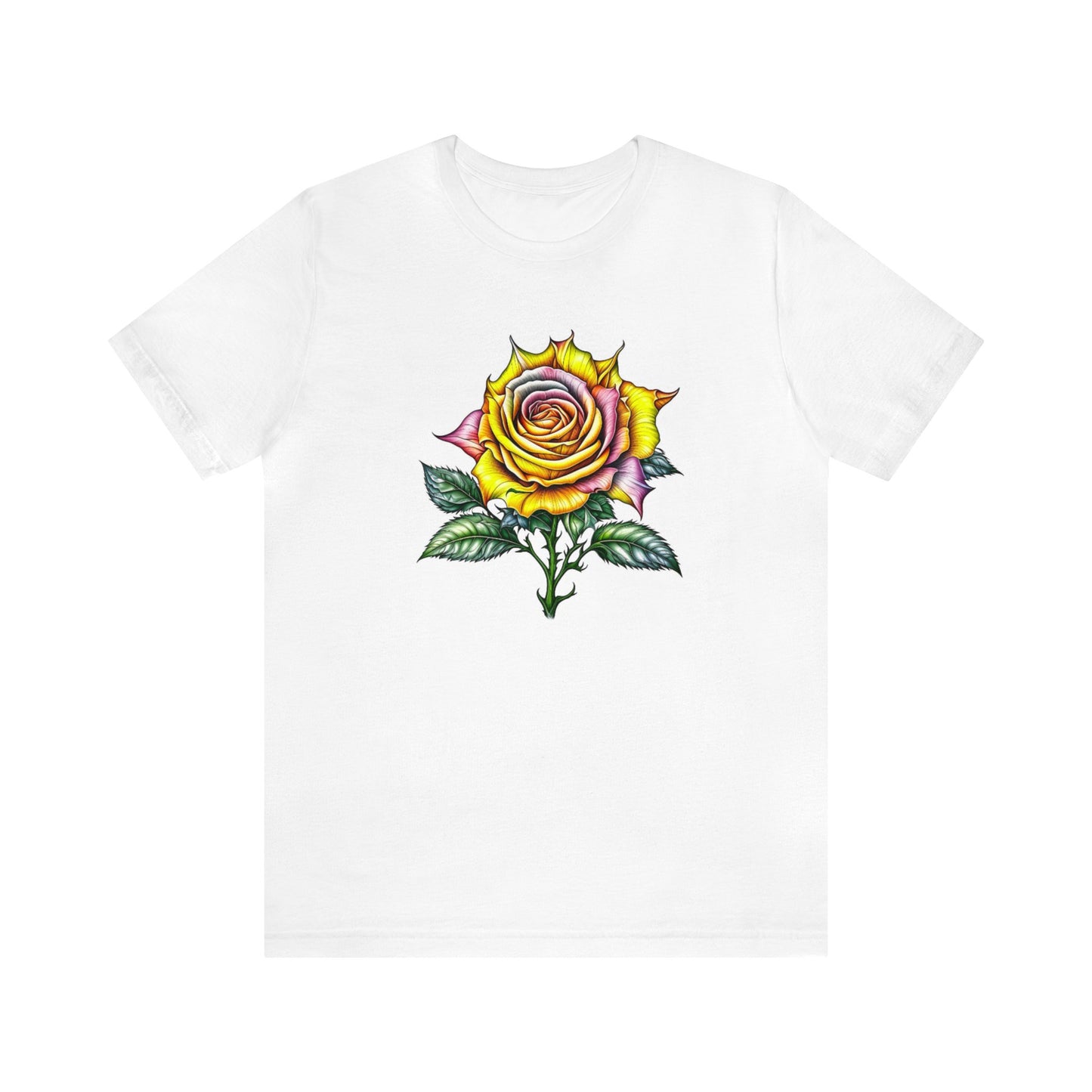 Unisex - Colourful Thorn Rose T-Shirt