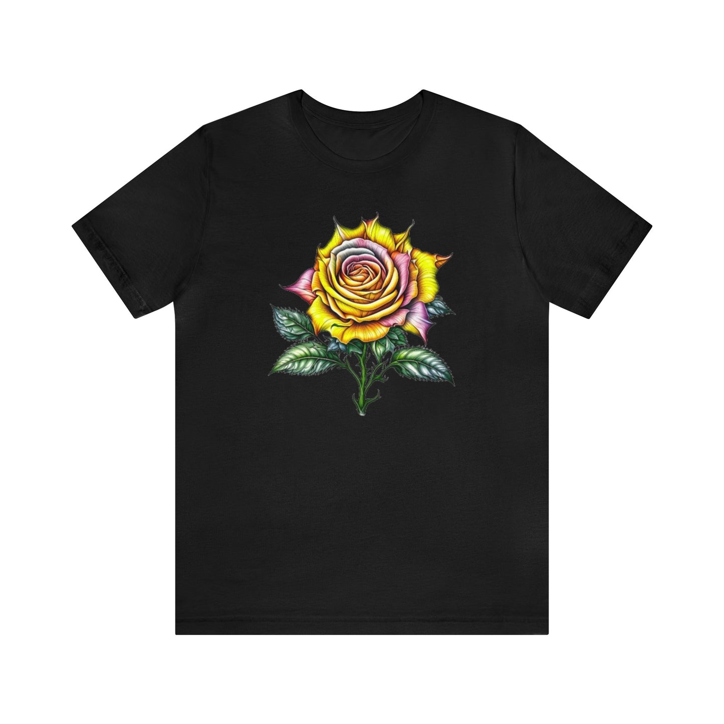 Unisex - Colourful Thorn Rose T-Shirt