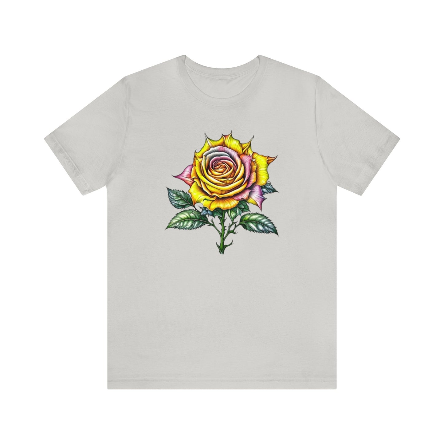 Unisex - Colourful Thorn Rose T-Shirt