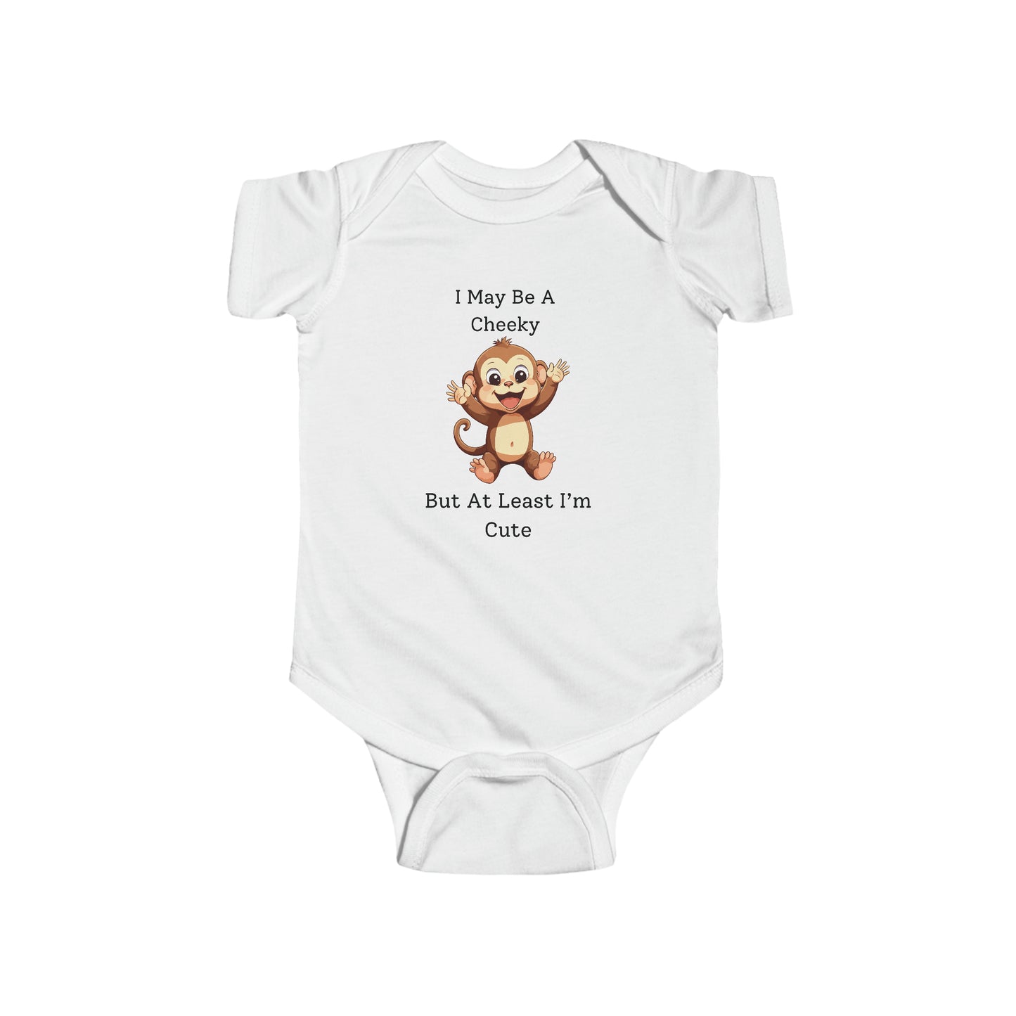 Short Sleeve White - 'I May be a' Baby Bodysuit