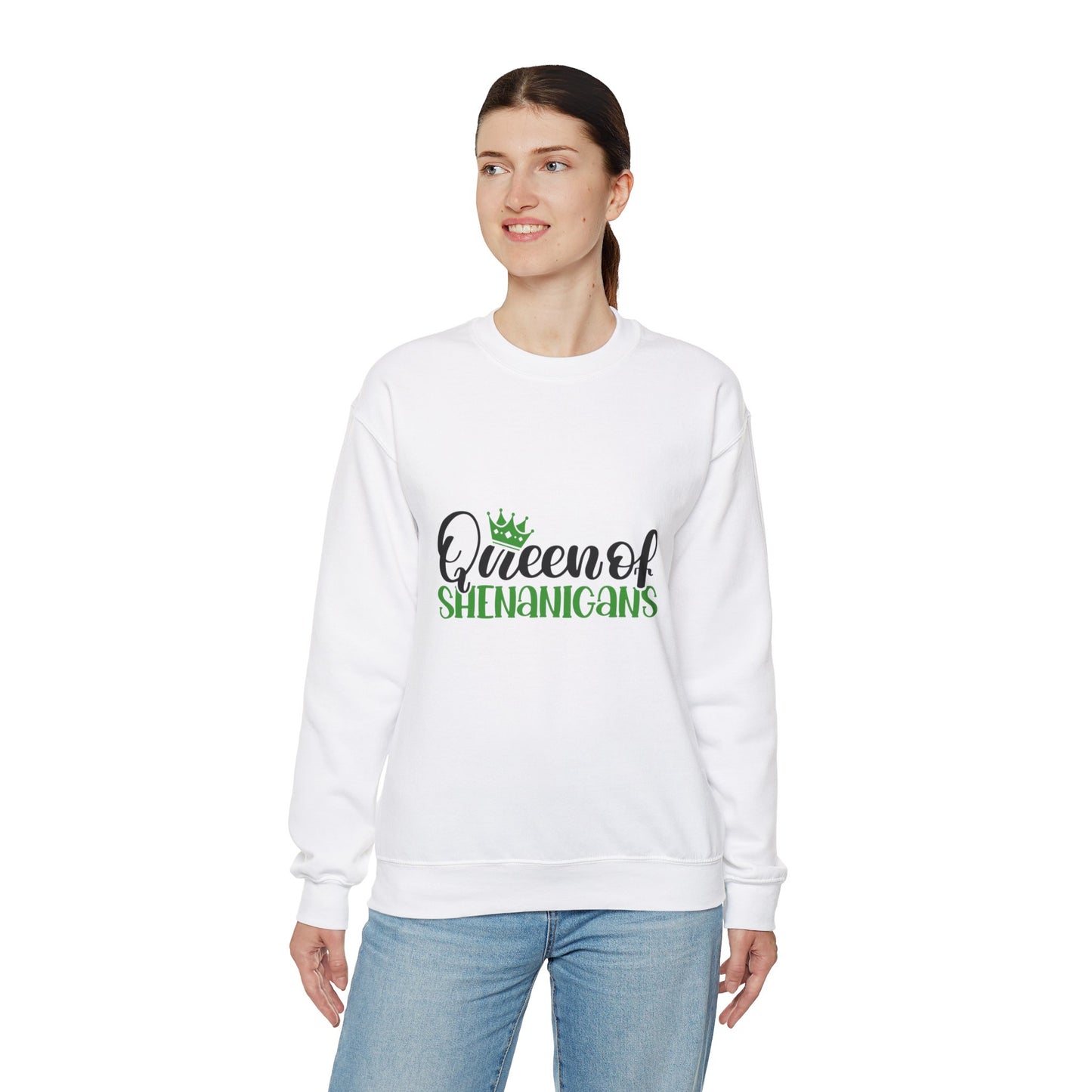 Unisex 'Queen of shenanigans' St Patrick's Day Sweatshirt