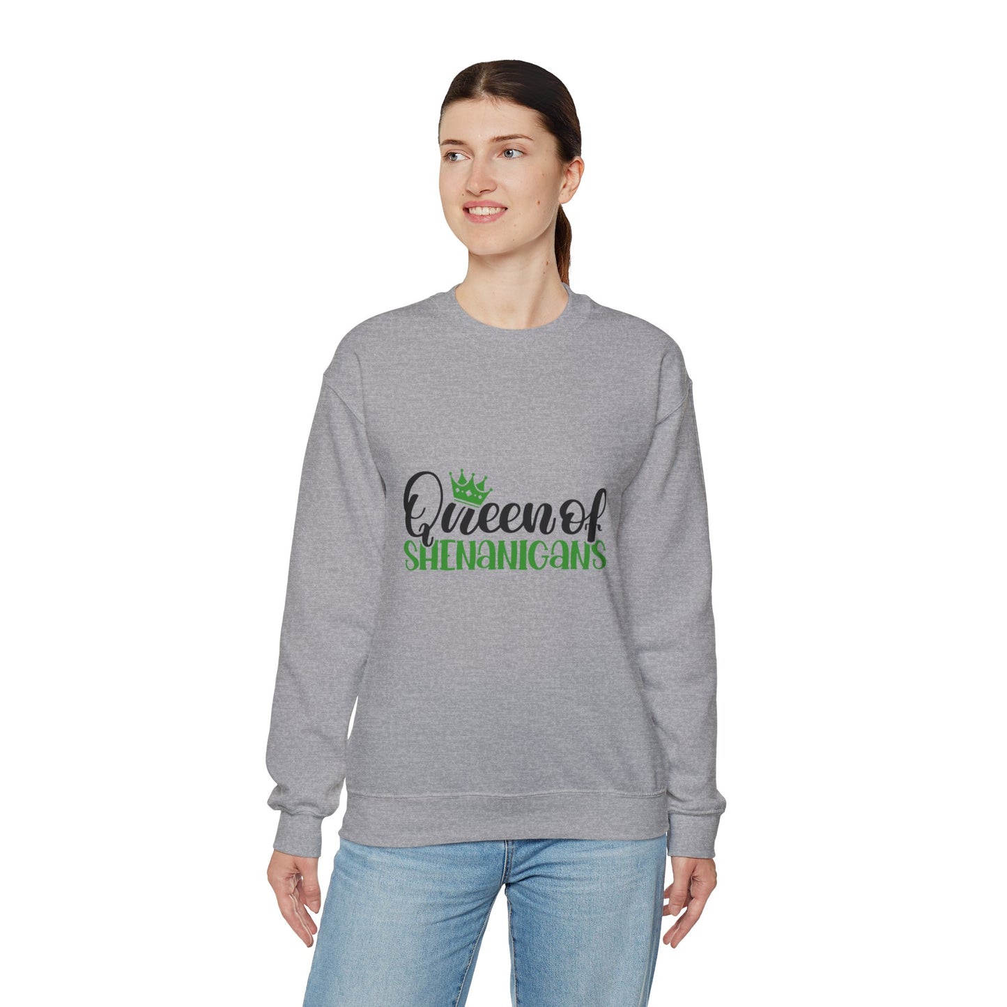 Unisex 'Queen of shenanigans' St Patrick's Day Sweatshirt