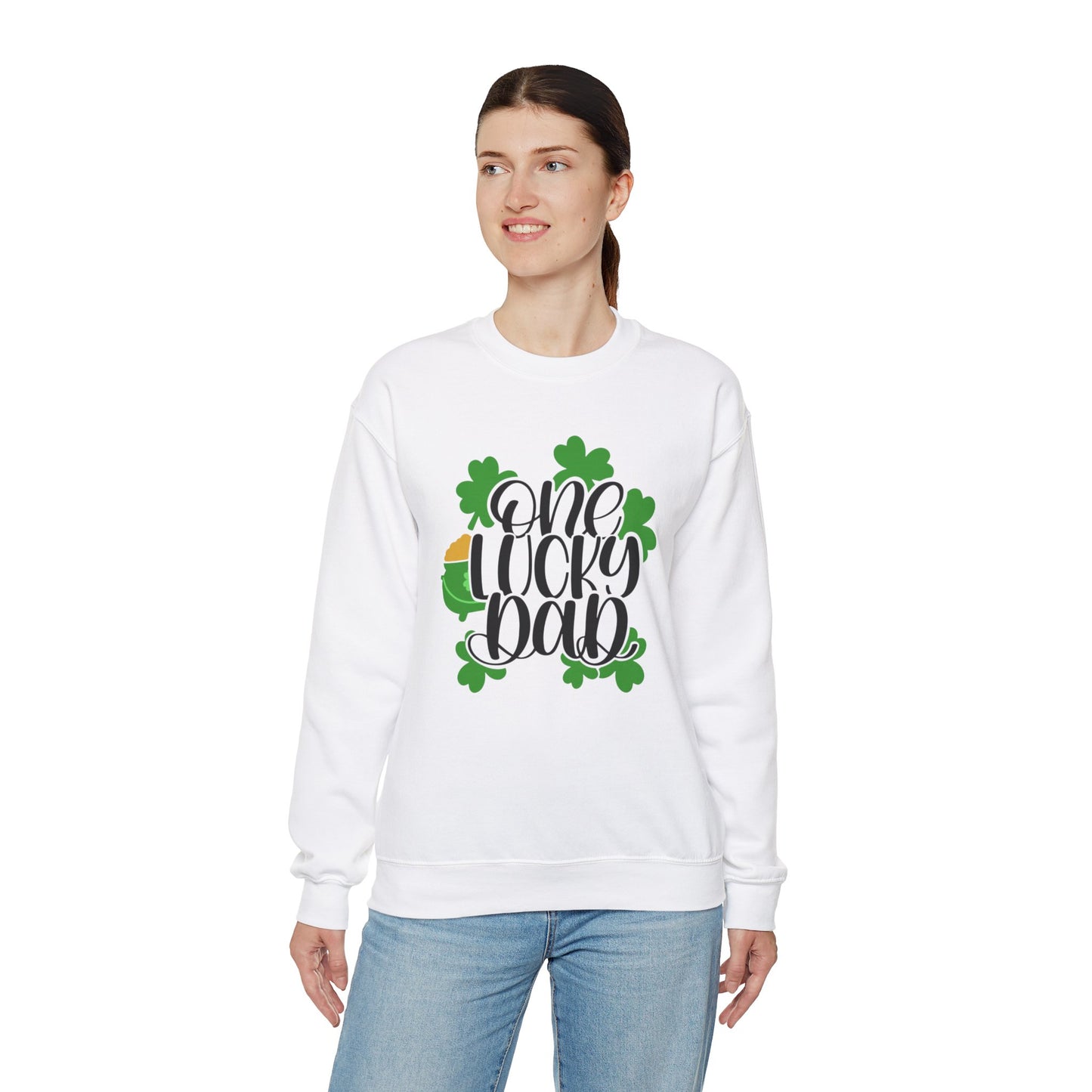 Unisex - 'One Lucky Dad' St Patrick's Day Sweatshirt