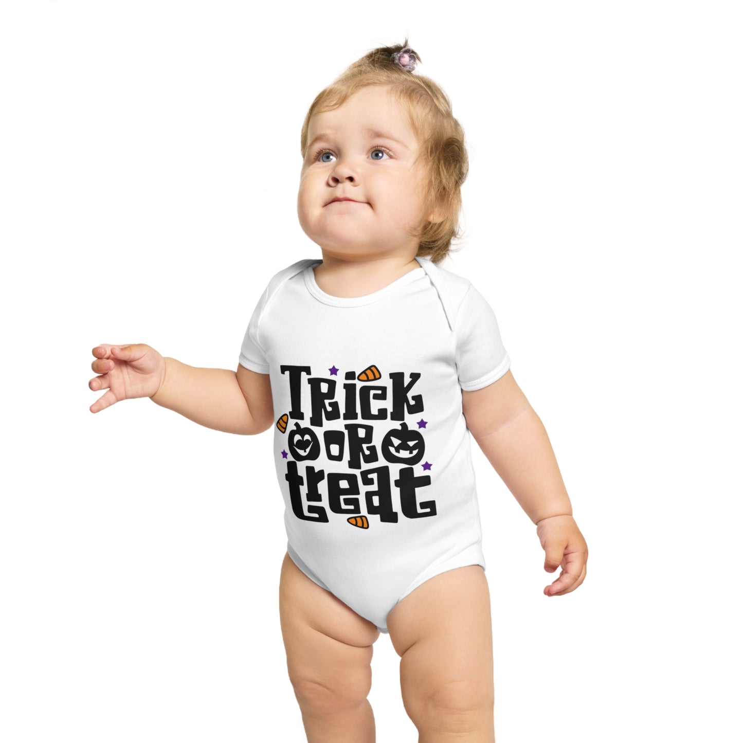 'Trick or Treat' Halloween Baby Bodysuits