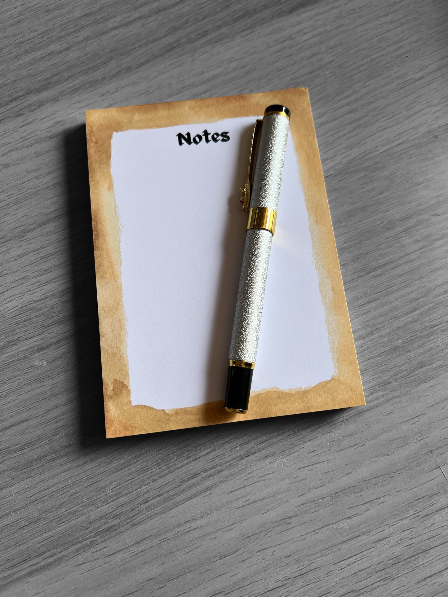 A6 - Yellow Watercolor Themed Notepad